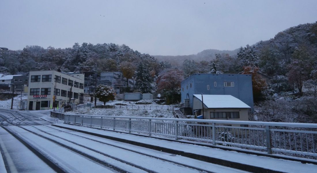 画像5:雪の栄橋